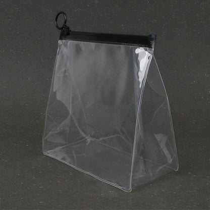 PVC Transparent Bathroom Cosmetic Bag Clear Zipper Makeup Bag Waterproof Purse