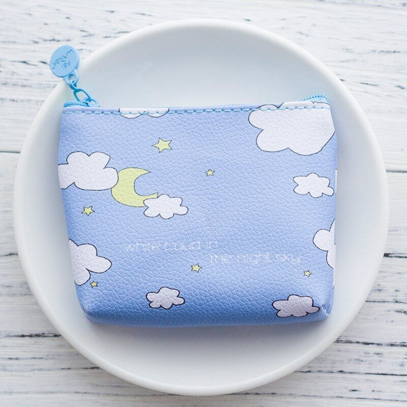 Lady Fruits Pouch Bag Small Wallet PU Leather Women's Cash Money Card Coin Purse