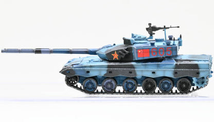 1/72 China Type 96 Main Battle Tank Competition Blue and Black Painting Model