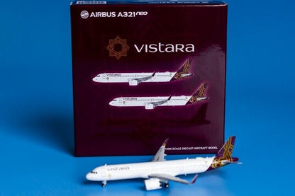 1:400 JC Wings Vistera AIRBUS A321neo Passenger Airplane Diecast Aircraft Model