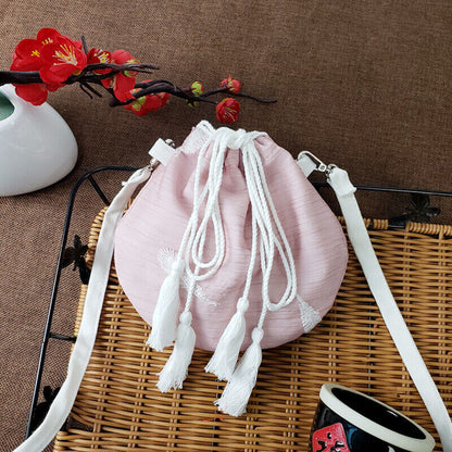 Lovely Embroidered Chinese Hanfu Purse Tote Bag Wallet Handbag Change Purse
