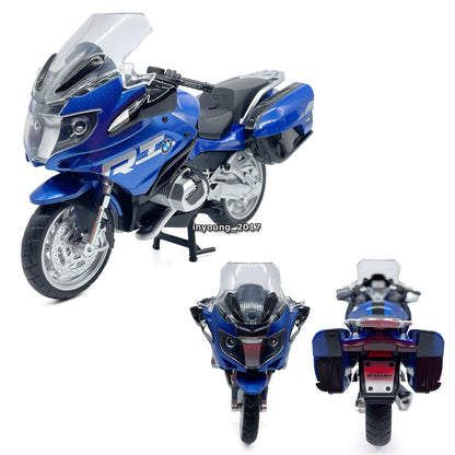 1/12 BMW R1250 RT Motorcycle Model Diecast Toy Vehicle Toys for Boys Kids Blue