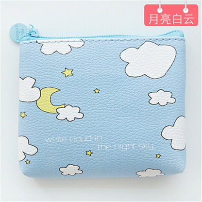 Lady Cash Bag Money Card Coin Purses Wallet Clamps Mini Handbag Girls PU Leather