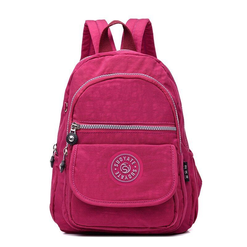 Backpack Fashion Waterproof Nylon School Bag Large Traveling Rucksack 23*10*30CM