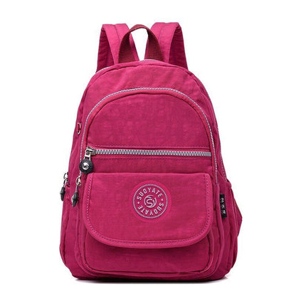 Backpack Fashion Waterproof Nylon School Bag Large Traveling Rucksack 23*10*30CM