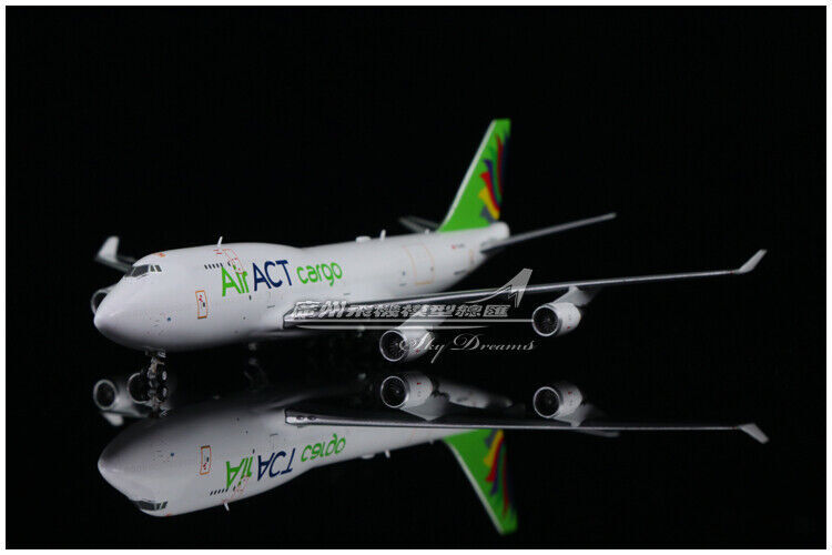 1:400 JC Wings Air ACT Cargo BOEING 747-400 Airplane Diecast Aircraft Model