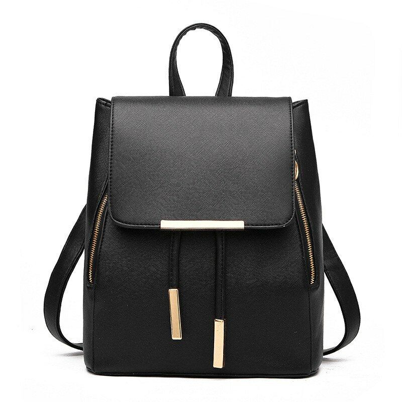 Women's Backpack Rucksack Knapsack Female Backpacks Pu Leather School Travel Bag