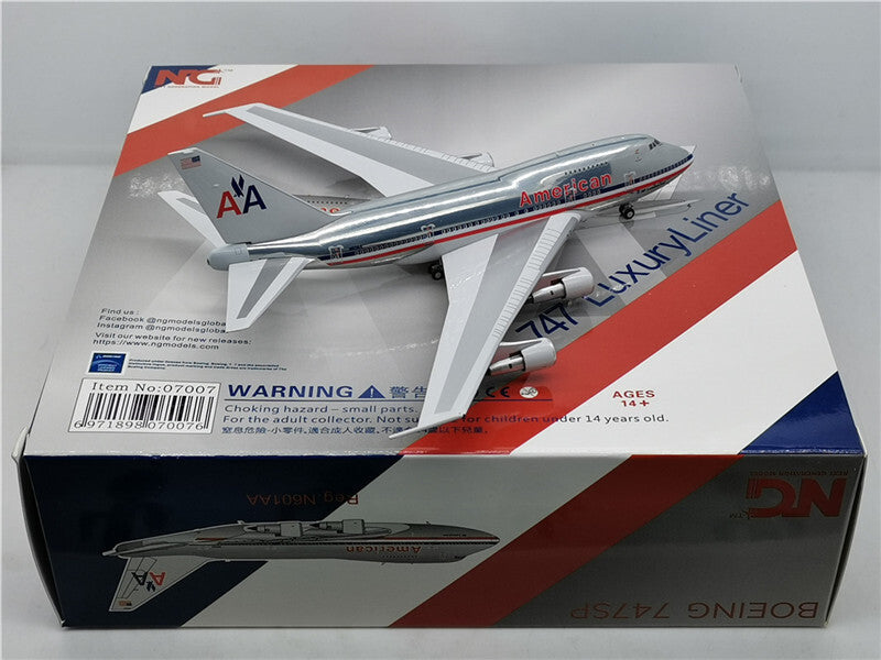 NG MODEL for AMERICAN for BOEING B747SP LUXURYLINER N601AA 1/400 Aircraft Model