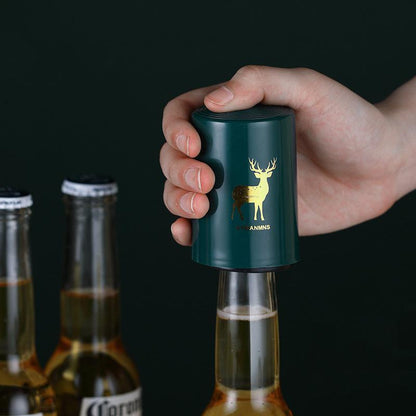 Nymph Creative Magnetic Automatic Beer Bottle Opener Kitchen Stainless Steel Pre