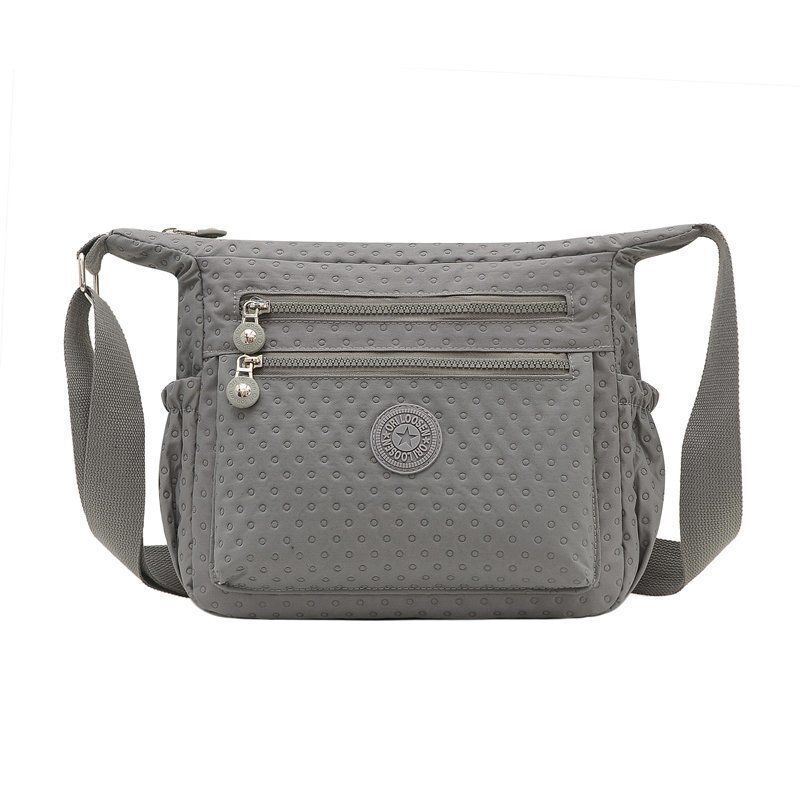 Shoulder Bags Waterproof Nylon Handbag Zipper Purses Messenger Crossbody Bag