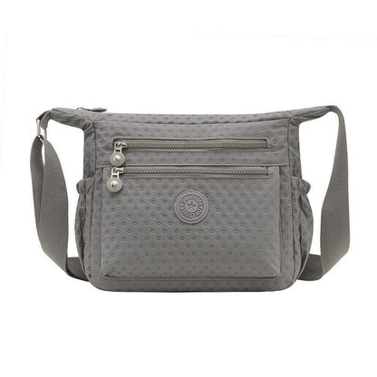 Shoulder Bags Waterproof Nylon Handbag Zipper Purses Messenger Crossbody Bag