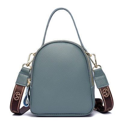 Messenger Purse Handbags Genuine Leather Vintage Casual Shoulder Bag 15*18*6.5CM