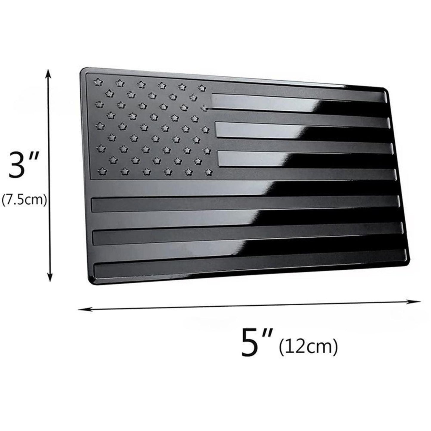Black USA American Flag Sticker Car Emblem Badge Motorcycle Stickers Exterior