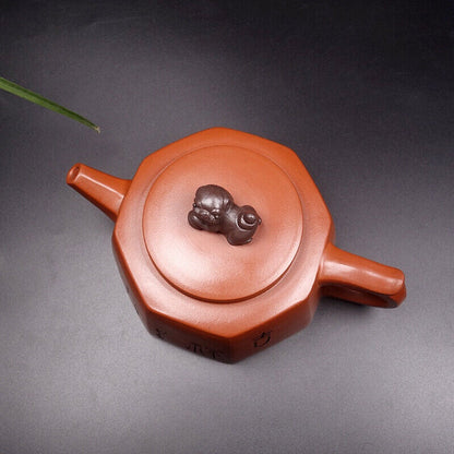 Chinese Yixing Zisha Clay Handmade Exquisite Teapot （狮尊 底款：周桂珍）