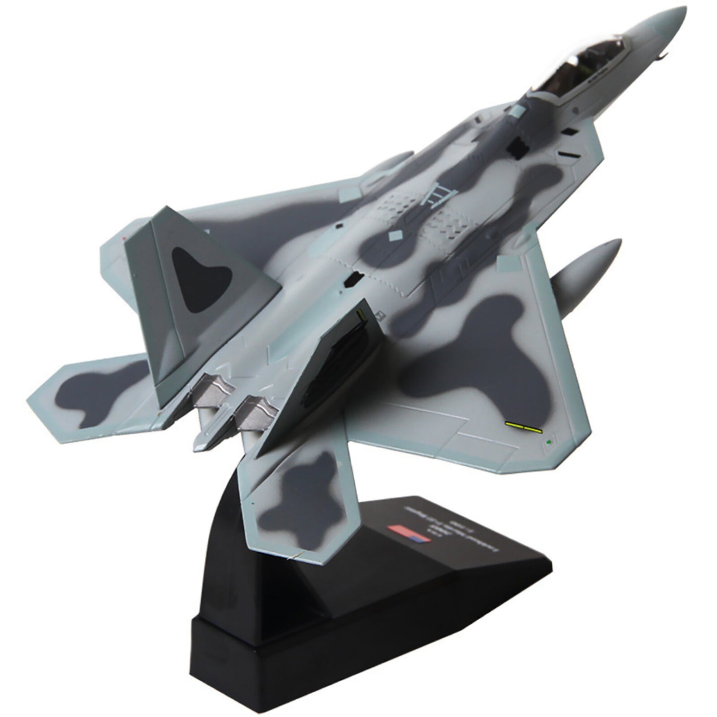 Metal F-22 Aircraft 1:100 Model Fighter Aviation Military Science Exhibition M