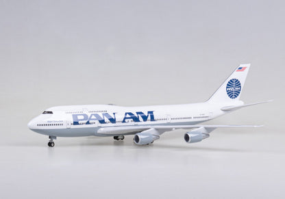 1:150 47CM PAN AM BOEING 747-400 Airplane Landing Gear Resin Aircraft Model
