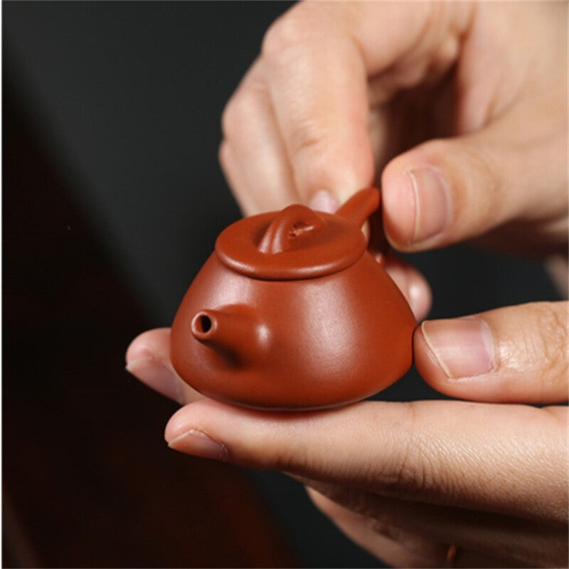 Mini Tea Pot Yixing Zisha Dahongpao Clay Tea Pet Home Decoration On Tea Tray Pot