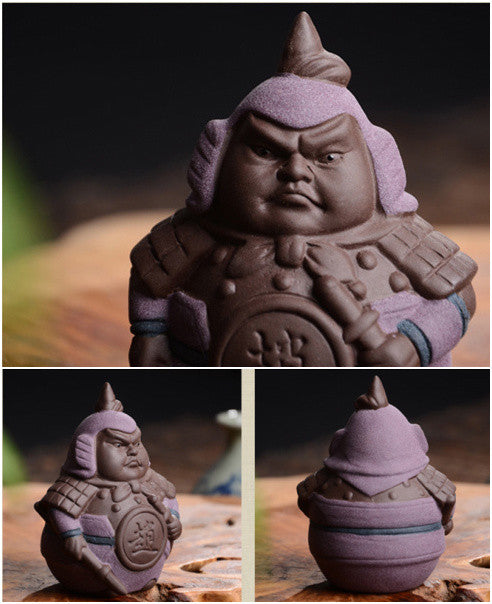 Chinese Handmade Tea Pet Statue Historical Figurine Monk Tea Play Yixing Zisha