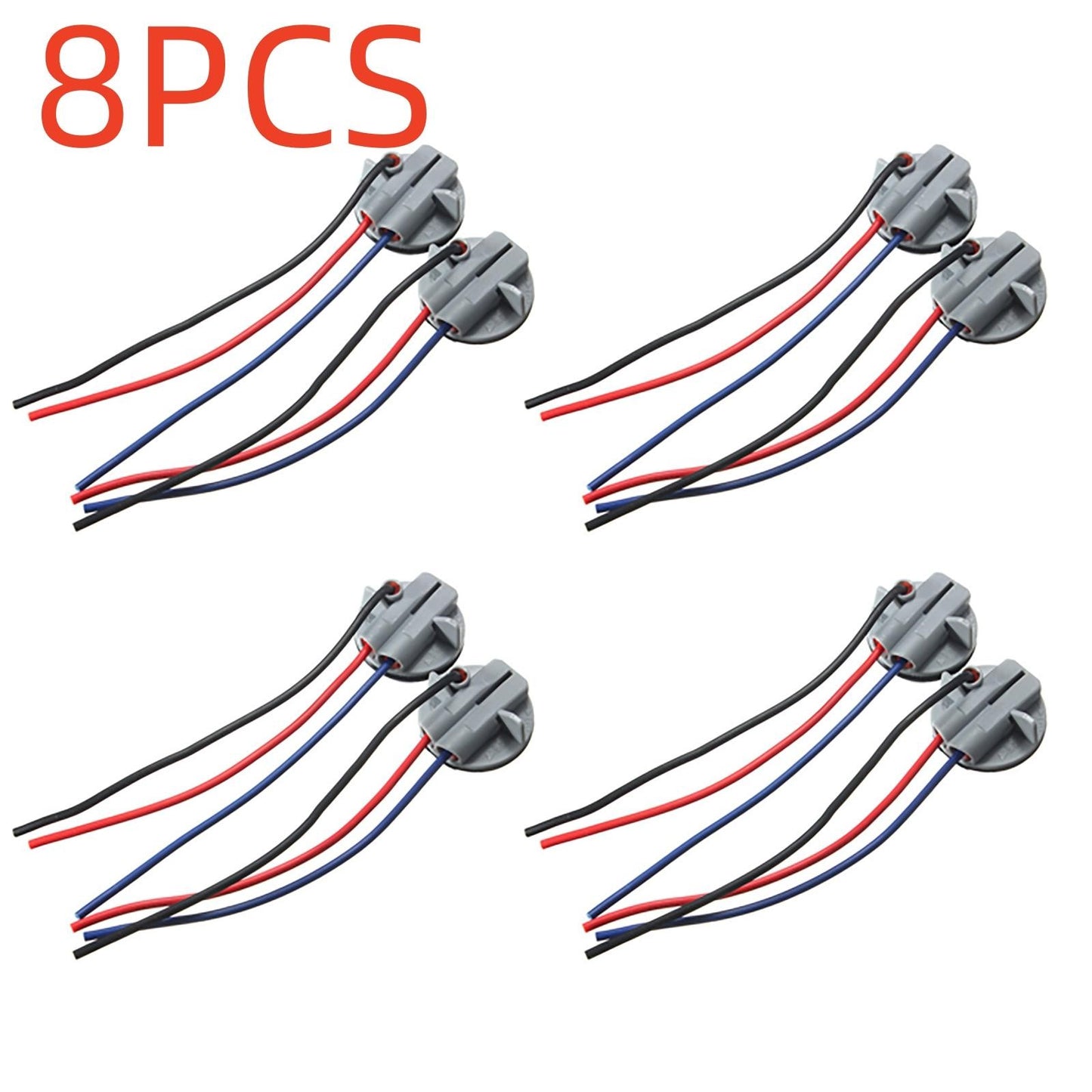 2/4/8Pcs 1157 2057 2357 LED Pig Tail Plug Stop Brake Turn Light Bulb Socket Wire