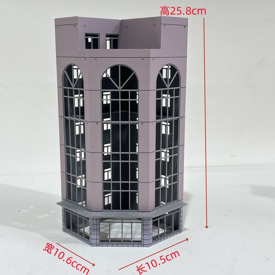 HO Scale 1/87 Building Model Railroad Layout Office House Scene Model