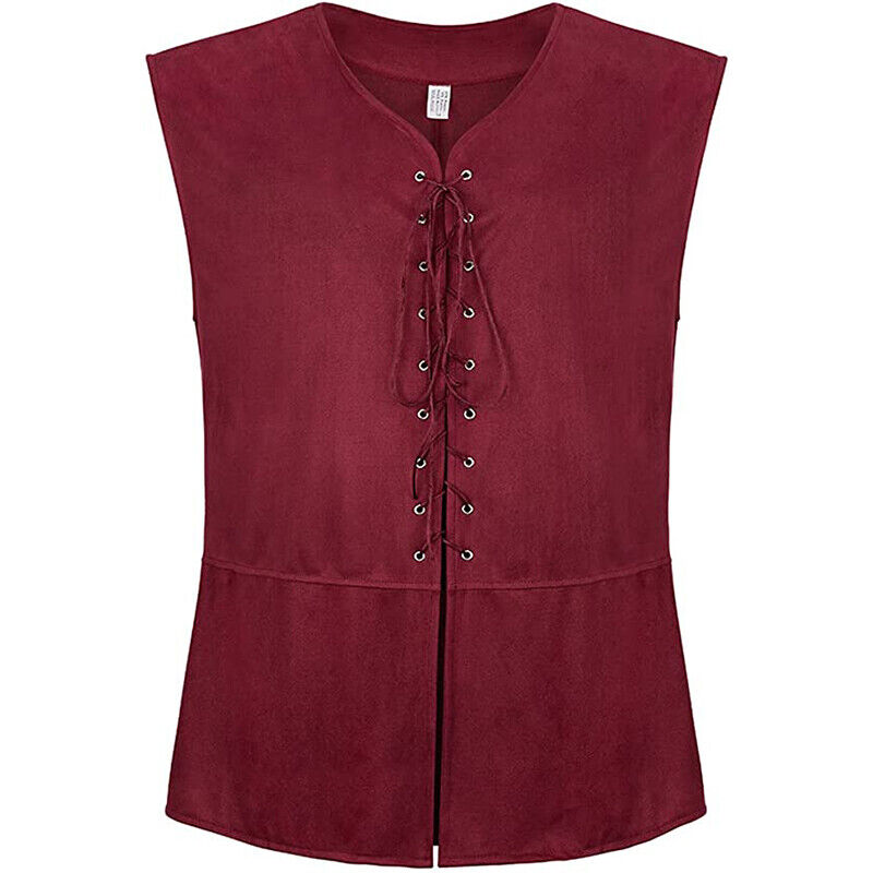 Steampunk s Plus Size Mens Carnval Medieval Renaissance Gothic Pirate Vest