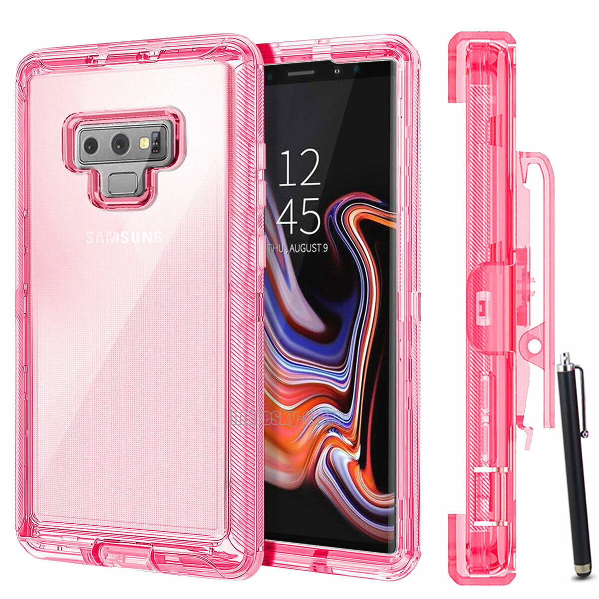 Luxury Clear Case Kickstand Clip Stand Holster Cover For Samsung Galaxy Note 9