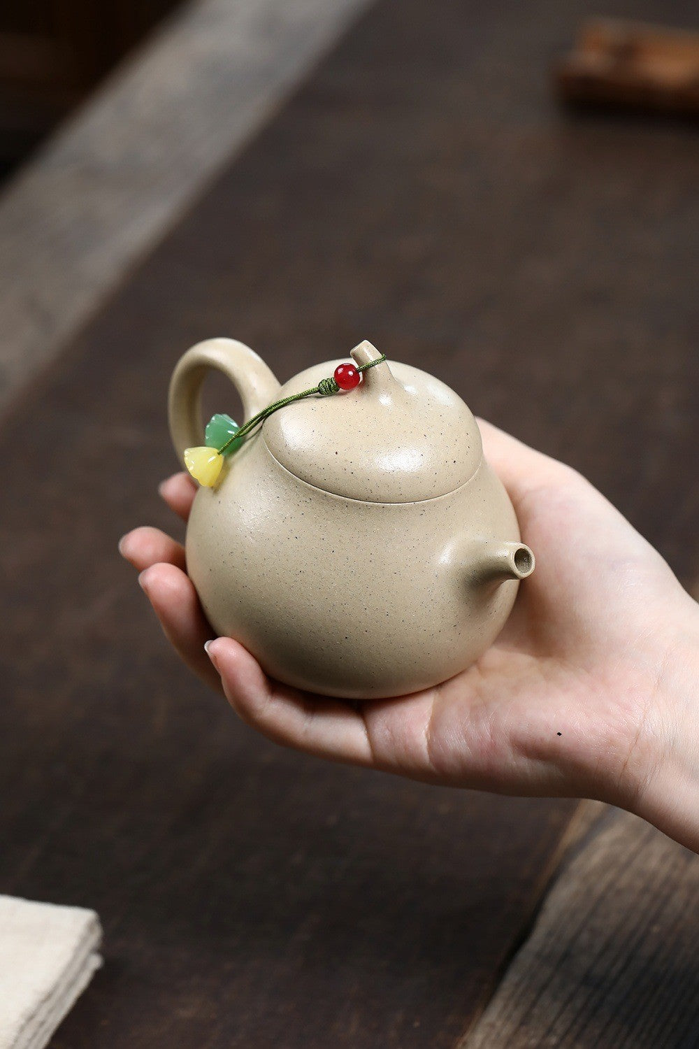 China Yixing Zisha Natural Green Clay Benshan Lvni Qieduan 小金瓜 Teapot Tea Pot