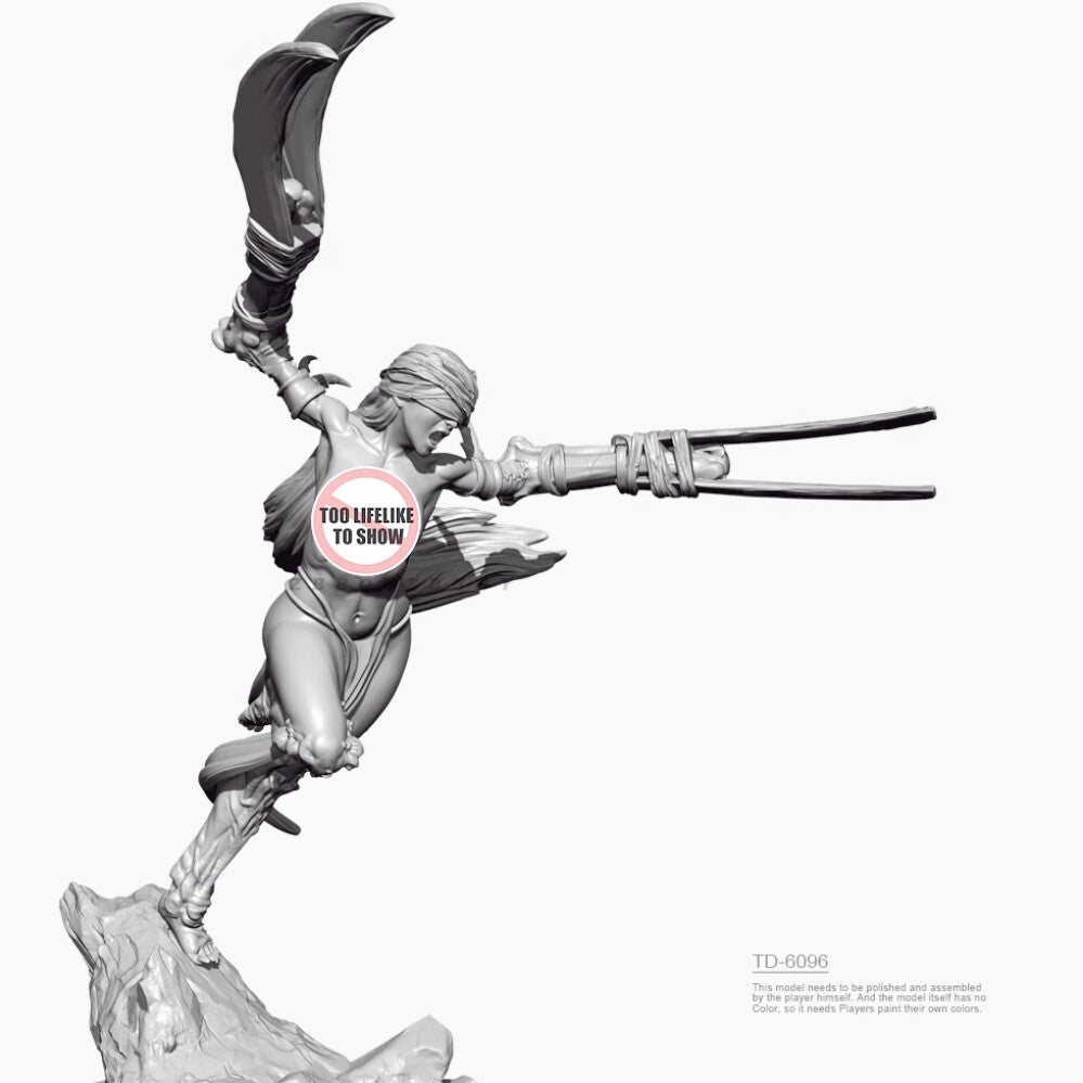 1/24 resin figure model kit Masked Demon 4 3D Printing Unassembled Unpainted
