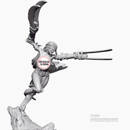 1/24 resin figure model kit Masked Demon 4 3D Printing Unassembled Unpainted