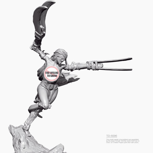 1/24 resin figure model kit Masked Demon 4 3D Printing Unassembled Unpainted