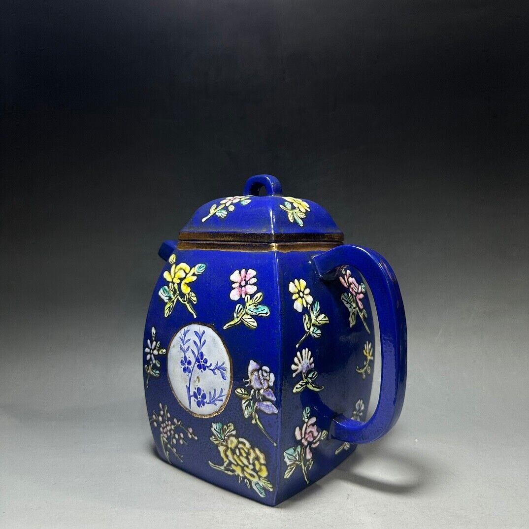 Chinese Yixing Zisha Clay Handmade Exquisite Teapot(大汉方 底款：华凤祥）