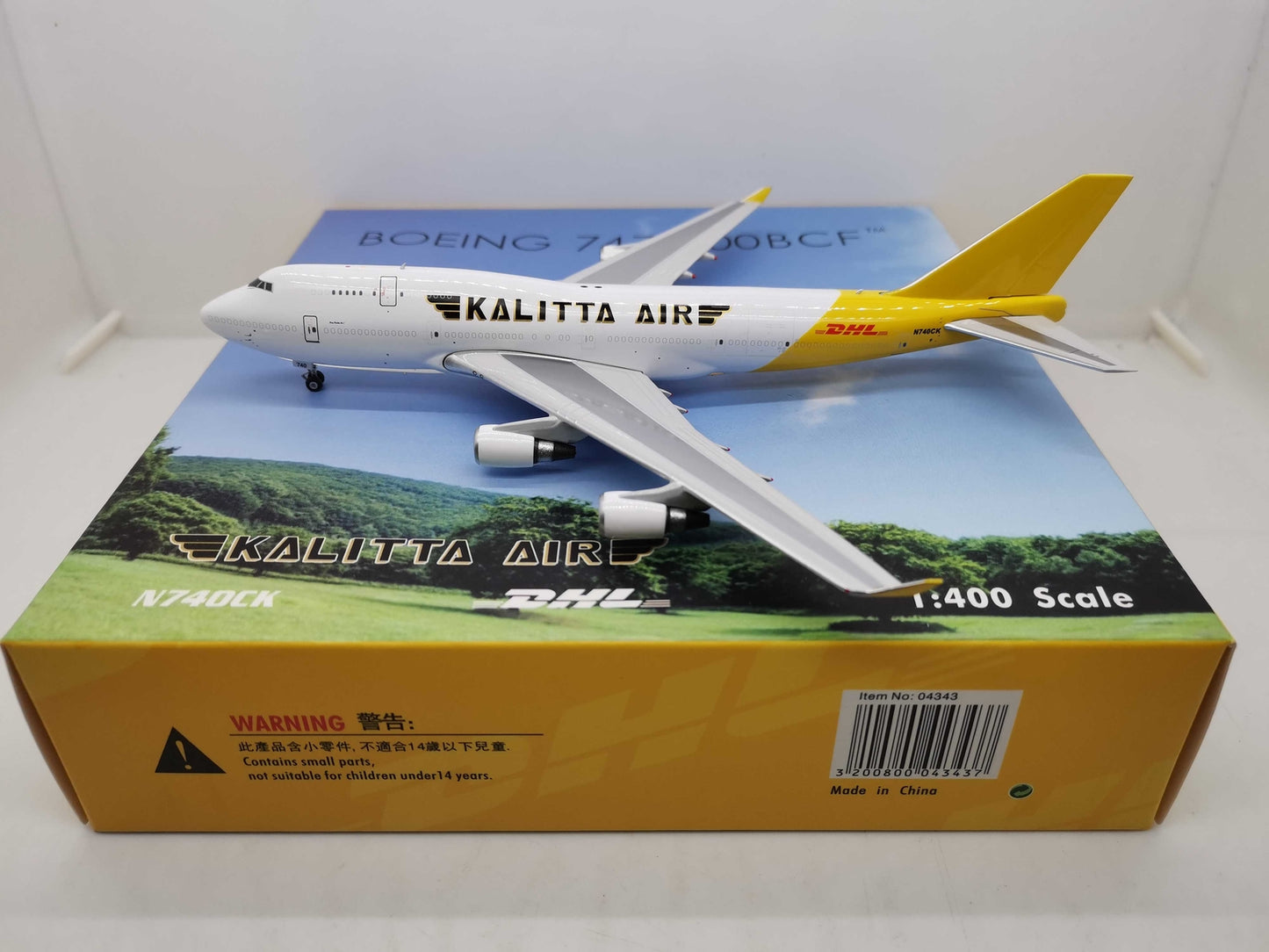 1:400 Phoenix KALITTA AIR BOEING B747-400 Airplane Diecast Aircraft Plane Model
