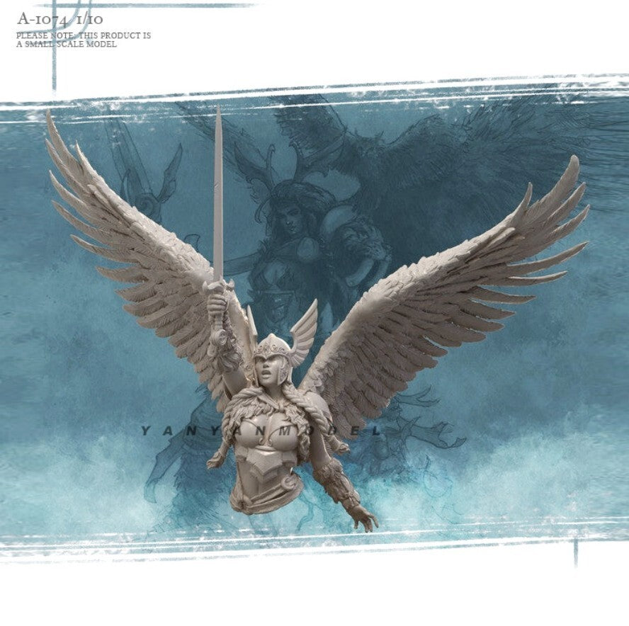 1/8 resin figures model Bust of Angel Swordsman unassembled unpainted
