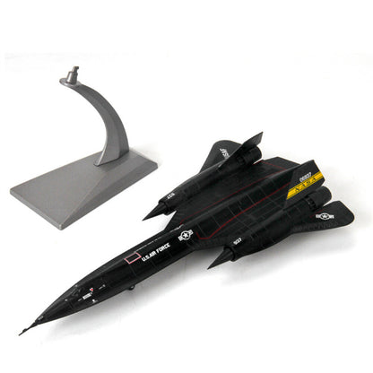 1:144 SR-71 Aircraft Alloy Fighter Airplane Model Simulation Ornaments Display