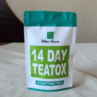 14 DAY TEATOX Qing Chang Jian Fei Cha燃脂平肚子茶袋装Tian Ran Pai Du Cha14 天天然排毒茶清肠减肥茶