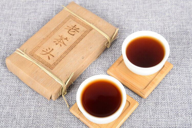 250g Pu'er Tea Golden Bud Brick Ripe Tea Brick Healthy Drink