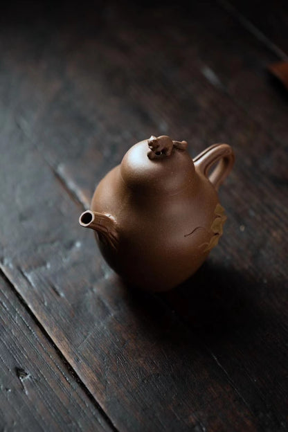 160cc chinese Yixing Handmade Zisha teapot Duan Clay Grape Hu Gongfu Tea Pot