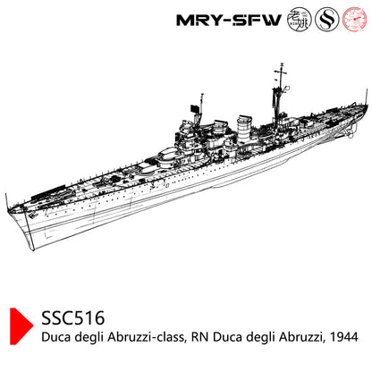 SSC3000516 1/3000 Duca Degli Abruzzi-Class RN Duca Degli Abruzzi 1944 Water Line