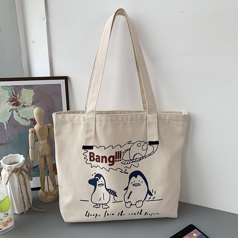 Canvas Totes Large Shoulder Bags Shopping Purse Handbag Tote Pouch 42*38 CM Bags