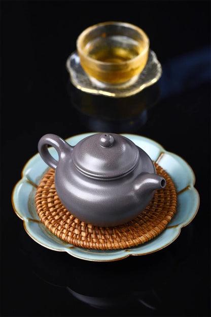 200cc chinese Yixing Handmade Zisha teapot TianQing clay Lotus Seed Tea Pot