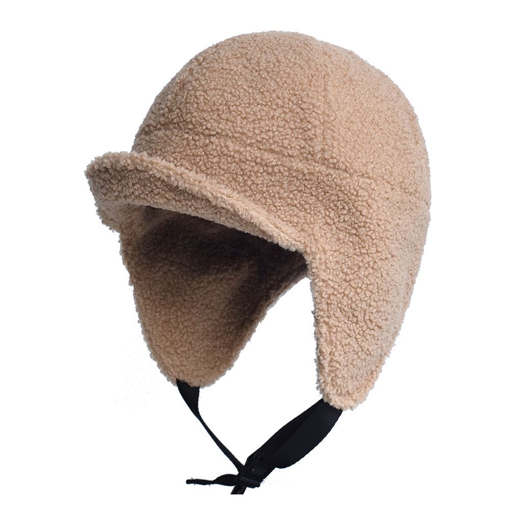 Men Winter Hats W/ Visor Outdoor Fleece Warm Windproof Earflap Skull Cap Trapper