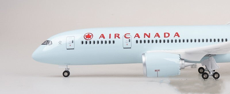 1:130 43CM AIR CANADA BOEING 787 Passenger Airplane Landing Gear Resin Model