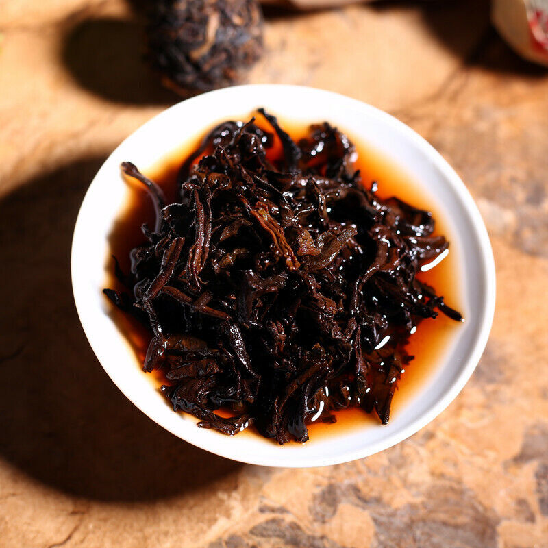 Pu'er Ripe Tea Premium Fermented Pressed Black Tea 500g/1.1LB Pu-Erh Tuocha