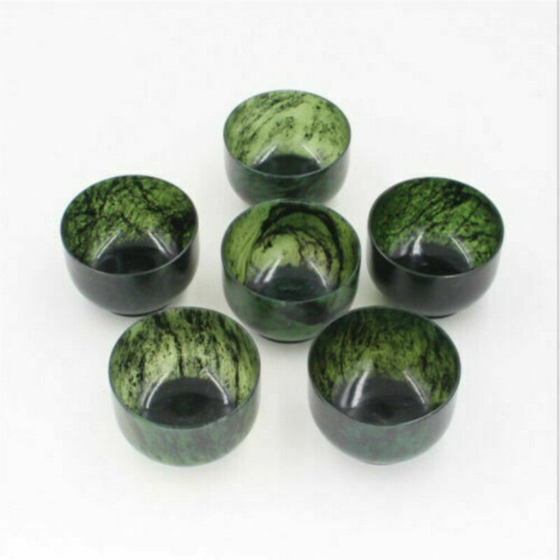 1PC China Handmade Natural Jade Carving Natural Agate Bowl Kung Fu Tea Bowl