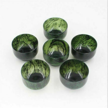 1PC China Handmade Natural Jade Carving Natural Agate Bowl Kung Fu Tea Bowl