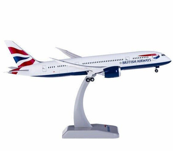 1:200 28CM Hogan BRITISH AIRWAYS BOEING 787-8 Passenger Plane ABS Plastic Model