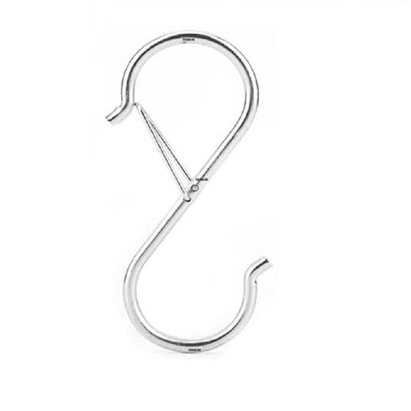 Hanging Hooks 10-100Pcs Metal S-Shaped Hanger Heavy Duty Clasp Pot Storage Rack