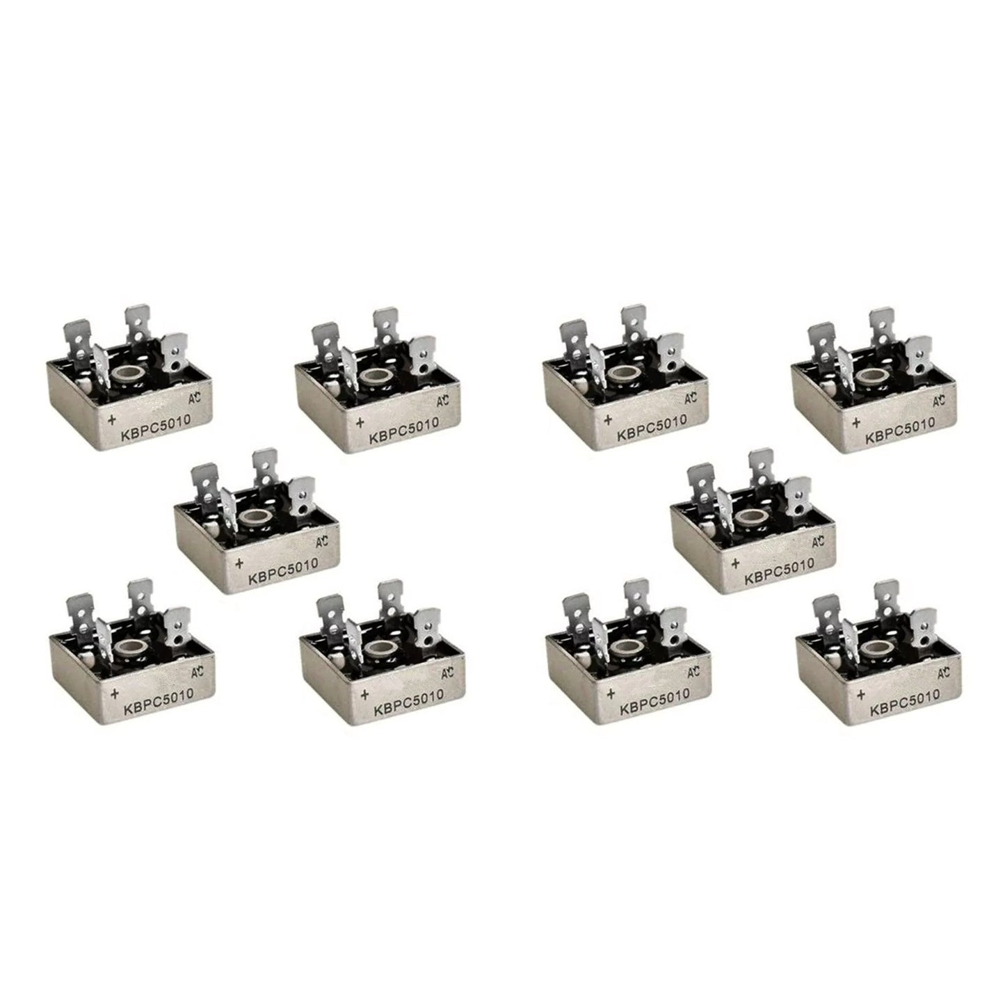 New 10X KBPC5010 -55~150°C 1000V Metal Case Single Phase Diode Bridge Rectifier