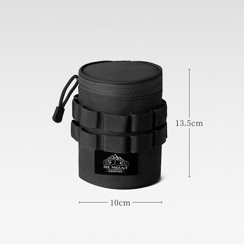 Outdoor Tactical Camping Tea Beer Cup Storage Bag Water Bottle Holder Hangable