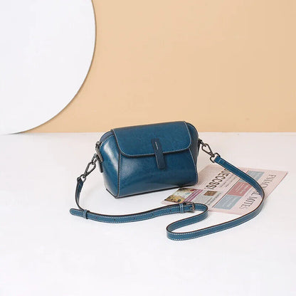 Cowhide Leather Cross Body Small Bag Women Shoulder Shell Hand Bag Bag